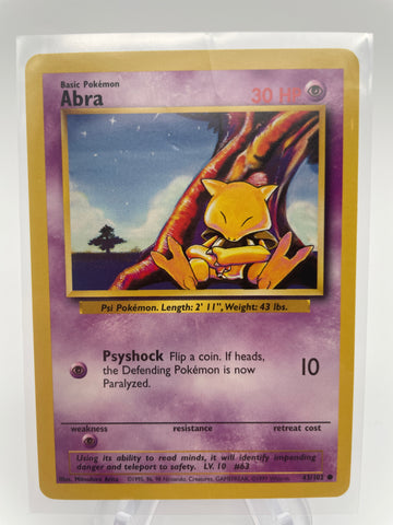 Abra - Base Set 43/102 DMG