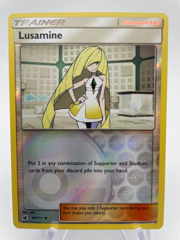 Lusamine 96/111 Reverse Holo Trainer