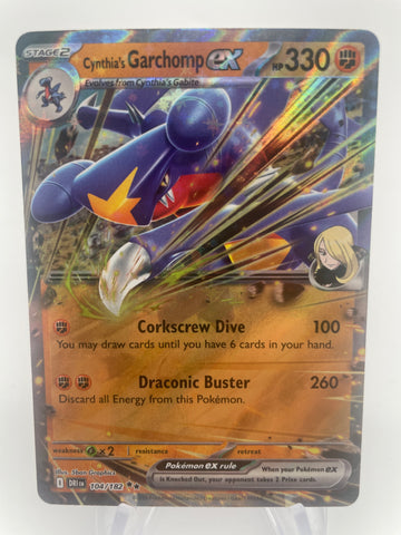 Cynthia's Garchomp ex DRIen 104/182 Double Rare