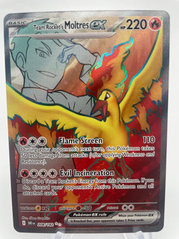 Team Rocket's Moltres ex DRIen 208/182 Full Art