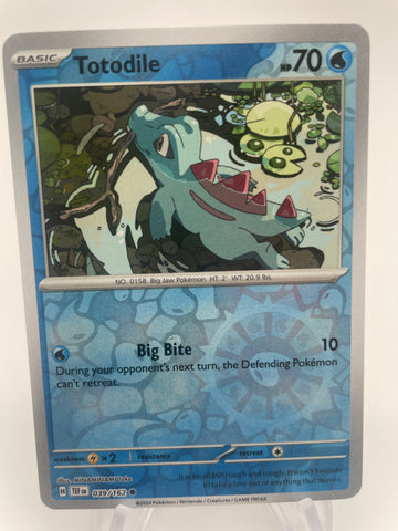 Totodile TEFen 039/162 Reverse Holo RH