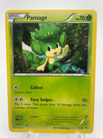 Pansage 2/39 XY Kalos Starter Set MP