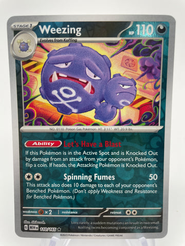 Weezing MEWen 110/165 RH Reverse Holo