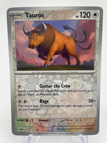 Tauros MEWen 128/165 RH Reverse Holo