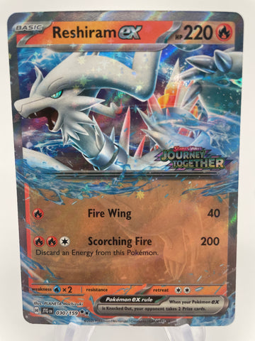 Reshiram ex 030/159 JTGen Double Rare Journey Together Stamped