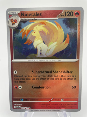 Ninetales MEGen 020/132 Reverse Holo