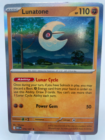 Lunatone MEGen 074/132 Holo