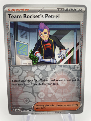 Team Rocket's Petrel DRIen 176/182 Reverse Holo RH