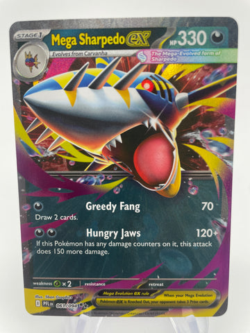 Mega Sharpedo ex PFLen 061/094 Double Rare