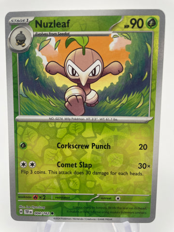 Nuzleaf TEFen 004/162 Reverse Holo RH