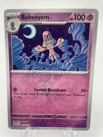Beheeyem TEFen 074/162 Reverse Holo RH