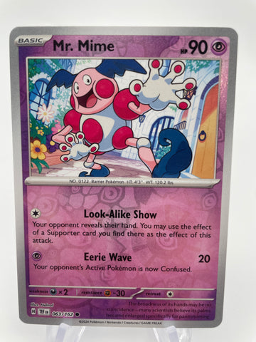 Mr Mime TEFen 063/162 Reverse Holo RH