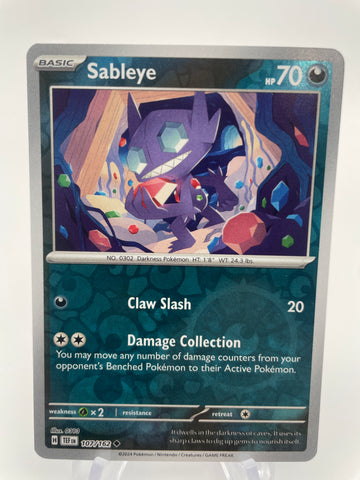 Sableye TEFen 107/162 Reverse Holo RH