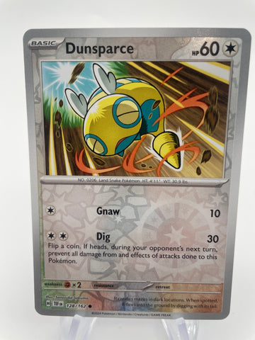 Dunsparce TEFen 128/162 Reverse Holo RH
