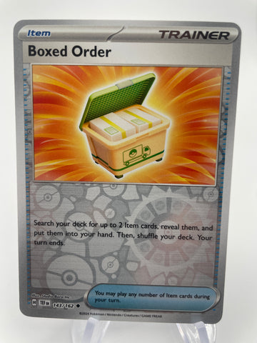 Boxed Order TEFen 143/162 Reverse Holo RH