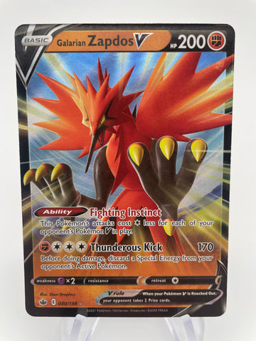 Galarian Zapdos V from your Halifax Pokemon Specialist!  Pokechalet.com